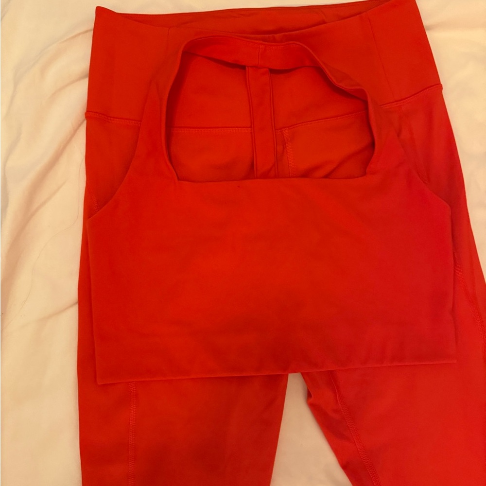 Girlfriend Collective Red Activewear Set